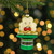 4.75" Shamrock and Leprechaun Hat Glass Christmas Ornament - IMAGE 2