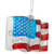 4" American Flag Glass Christmas Ornament - IMAGE 3