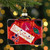 3.25" Shiny Red Bon Voyage Travel Suitcase Glass Christmas Hanging Ornament - IMAGE 2