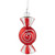 4" Peppermint Candy Glass Christmas Ornament - IMAGE 1