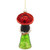 5.75" Red and Green Latina Lady Glass Christmas Ornament - IMAGE 5