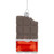 3.5" Chocolate Candy Bar Glass Christmas Ornament - IMAGE 1