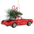 5" Red Vintage Car with Christmas Tree Glass Ornament - IMAGE 4