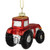 Tractor Glass Christmas Ornament - 3.5" - Red and Gold - IMAGE 5