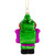 5" Green and Purple Robot Glass Christmas Ornament - IMAGE 5