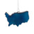 4.25" Americana USA Glass Christmas Ornament - IMAGE 5