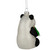 Glittered Panda Bear Glass Christmas Hanging Ornament - 4" - Black and White - IMAGE 5