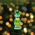 4.75" Green Dinosaur Glass Christmas Ornament - IMAGE 2