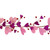 6' Glittered Hearts and Berries Valentine's Day Garland - IMAGE 5