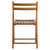 Traditional Natural Teak Folding Chair Set - Set of 4 - IMAGE 5