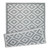 4' x 6' Geometric Diamond Reversible Outdoor Area Throw Rug - Gray and White - IMAGE 1