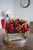 19" Peony and Hydrangea Silk Artificial Flower Arrangement in Planter - IMAGE 3