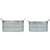 Metal Storage Bins with Handles - 19.25" - Set of 2 - IMAGE 1