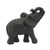 Elephant Tabletop Figurine - 7" - Black - IMAGE 3