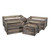 Set of 5 Brown Solid Nested Slat Crates with Side Handles 20" - IMAGE 1