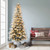 7.5' Pre-Lit Flocked Potted Arctic Fir Artificial Christmas Tree, Warm White LED Lights - IMAGE 2