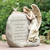 Set of 2 Angel with Memorial Rock Outdoor Garden Statues 11.25" - IMAGE 1
