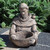 19" St. Francis Outdoor Garden Statue with Birdbath - IMAGE 1