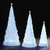 Set of 3 LED Lighted Glitter Christmas Tree Decorations 20" - IMAGE 1