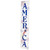 36" Patriotic "America" Fireworks Wooden Porch Board Sign Decoration - IMAGE 4