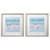 Beach Hand Painted Framed Canvas Wall Art - 30.5" x 30.5" - Set of 2 - IMAGE 1