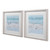 Beach Hand Painted Framed Canvas Wall Art - 30.5" x 30.5" - Set of 2 - IMAGE 3
