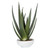 30" White and Green Evarado Aloe Artificial Plant - IMAGE 1