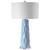 Ceramic Table Lamp with Crystal Base and Drum Shade - 31" - Blue and White - IMAGE 1