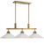 3-Light Linear Ceiling Chandelier - 43.75" - Brass Finish - IMAGE 2