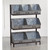 38" Silver and Black Modern Industrial Metal Bin Organizer - IMAGE 4