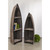 Set of 2 Brown Contemporary Boat Display Shelves 50.5" - IMAGE 5