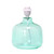 Jar Glass Table Lamp with Drum Shade - 13.5" - Aqua Blue and White