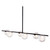 55" Black Adjustable Ceiling Light Fixture - IMAGE 1