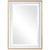 34" Gold and White Contemporary Rectangular Wall Mirror - IMAGE 1