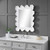 Sea Coral Beveled Rectangular Wall Mirror - 34” - White and Clear - IMAGE 4
