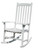 3.75' Classic White Stained Traditional Rocker Chair - IMAGE 1