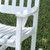 3.75' Classic White Stained Traditional Rocker Chair