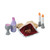 7pc Purple and Brown Children Shabbat Play Set 8.5" - IMAGE 2