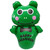20.75" Green and Black Unique Inflatable Hoppy Passover Frog - IMAGE 1