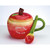 Ceramic Rosh Hashanah Apple Honey Pot with Spoon - 4.75" - 2 Piece - IMAGE 4