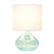 Raindrop Table Lamp with Drum Shade - 13.5" - Aqua Blue and White - IMAGE 3