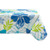 7' Blue and White Tropical Table Cloth - IMAGE 2