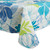 7' Blue and White Tropical Table Cloth - IMAGE 3