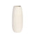 14" White Hexagonal Ceramic Vase - IMAGE 1