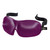 9.5" Solid Plum Purple Unisex Adjustable Sleep Mask - IMAGE 1