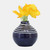 Primeval Striped Ceramic Vase - 5" - Blue and White - IMAGE 2