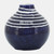Primeval Striped Ceramic Vase - 5" - Blue and White - IMAGE 3