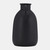 Eared Jar Ceramic Vase - 9.75" - Black - IMAGE 4