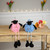 Boy and Girl Plush Lamb Sitting Easter Figures - 13" - Pink and Blue - Set of 2 - IMAGE 2