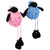 Boy and Girl Plush Lamb Sitting Easter Figures - 13" - Pink and Blue - Set of 2 - IMAGE 4